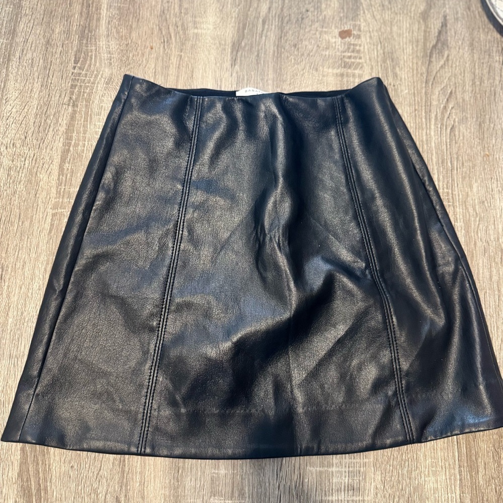 Babaton Black A-Line Mini Skirt Night Out